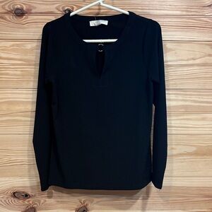 Michael Kors Black Long Sleeve Top